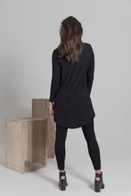 Pre Order - Black Turtle Neck Jersey Top