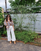 Wrap Top - Botanical Eucalyptus Dye Cotton Phoebe Hunter x Kalila Namoi
