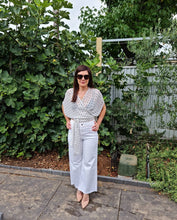 Wrap Top - Botanical Eucalyptus Dye Cotton Phoebe Hunter x Kalila Namoi