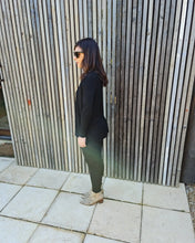 Pre Order - Black Turtle Neck Jersey Top