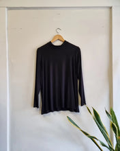 Pre Order - Black Turtle Neck Jersey Top
