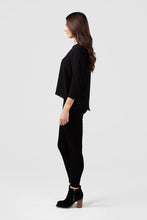 Sale - Black & White Circles Print Shift Top