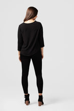 Sale - Black & White Circles Print Shift Top