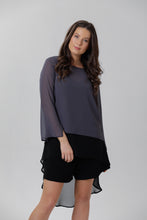 X Black Crepe Culotte Shorts
