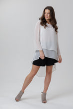 X Black Crepe Culotte Shorts