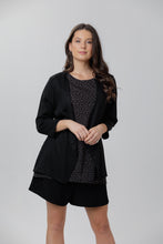 X Black Crepe Culotte Shorts