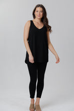 X Black Crepe Tank