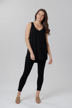 X Black Crepe Tank