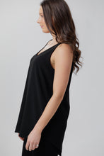 X Black Crepe Tank