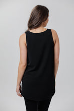 X Black Crepe Tank