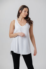 X Black Crepe Tank