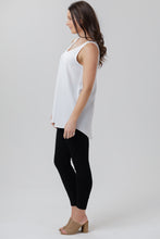 X Black Crepe Tank