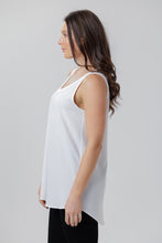 X Black Crepe Tank