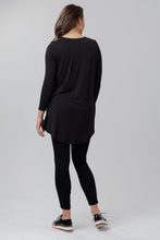 Pre Order - Black Turtle Neck Jersey Top