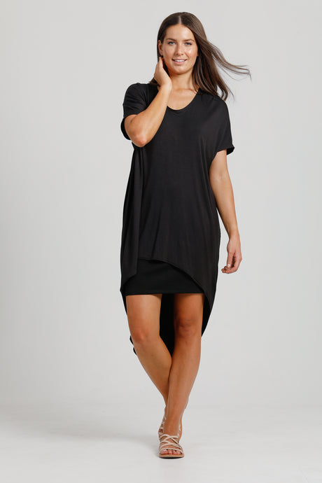 Pre Order - Jersey Asymmetrical Dress