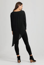 Pre Order - Black Crepe Triangle Top