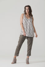 X Black Crepe Tank