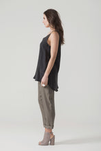X Black Crepe Tank