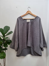 Grey Winter Poncho Top