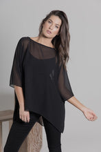 A Floral Ramie Batwing Top