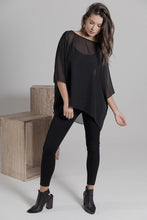 A Floral Ramie Batwing Top