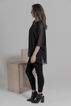 A Floral Ramie Batwing Top