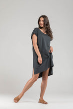 A Floral Ramie Cap Sleeve Top