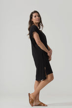 A Floral Ramie Cap Sleeve Top