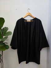 A Cloak- Black Wool Blend