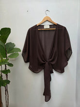 A Crepe Wrap Top