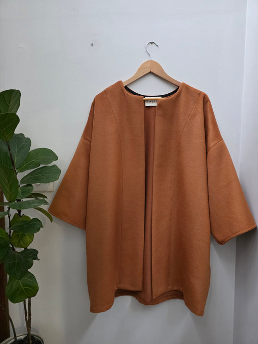 A Butternut Peacan Wool Cashmere Cloak