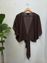 A Crepe Wrap Top