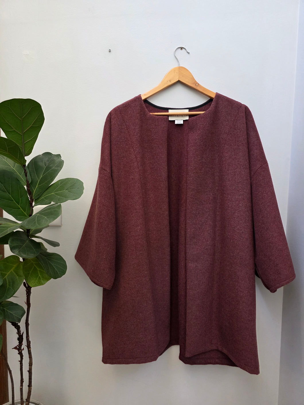 A Cloak- Marrone Wool Cashmere