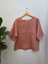 A Floral Ramie Batwing Top