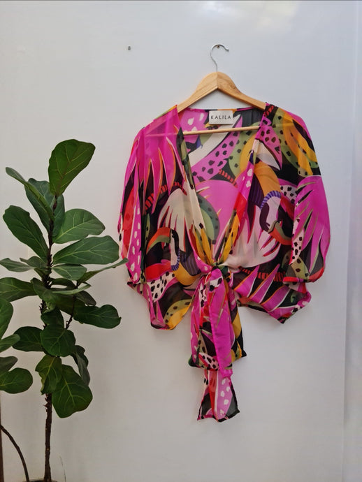 A Toucan - Chiffon Wrap Top