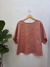 A Floral Ramie Batwing Top