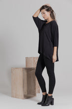 A Floral Ramie Batwing Top