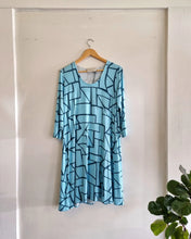 Sale Blue Print Jersey Dress