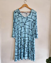 Sale Blue Print Jersey Dress